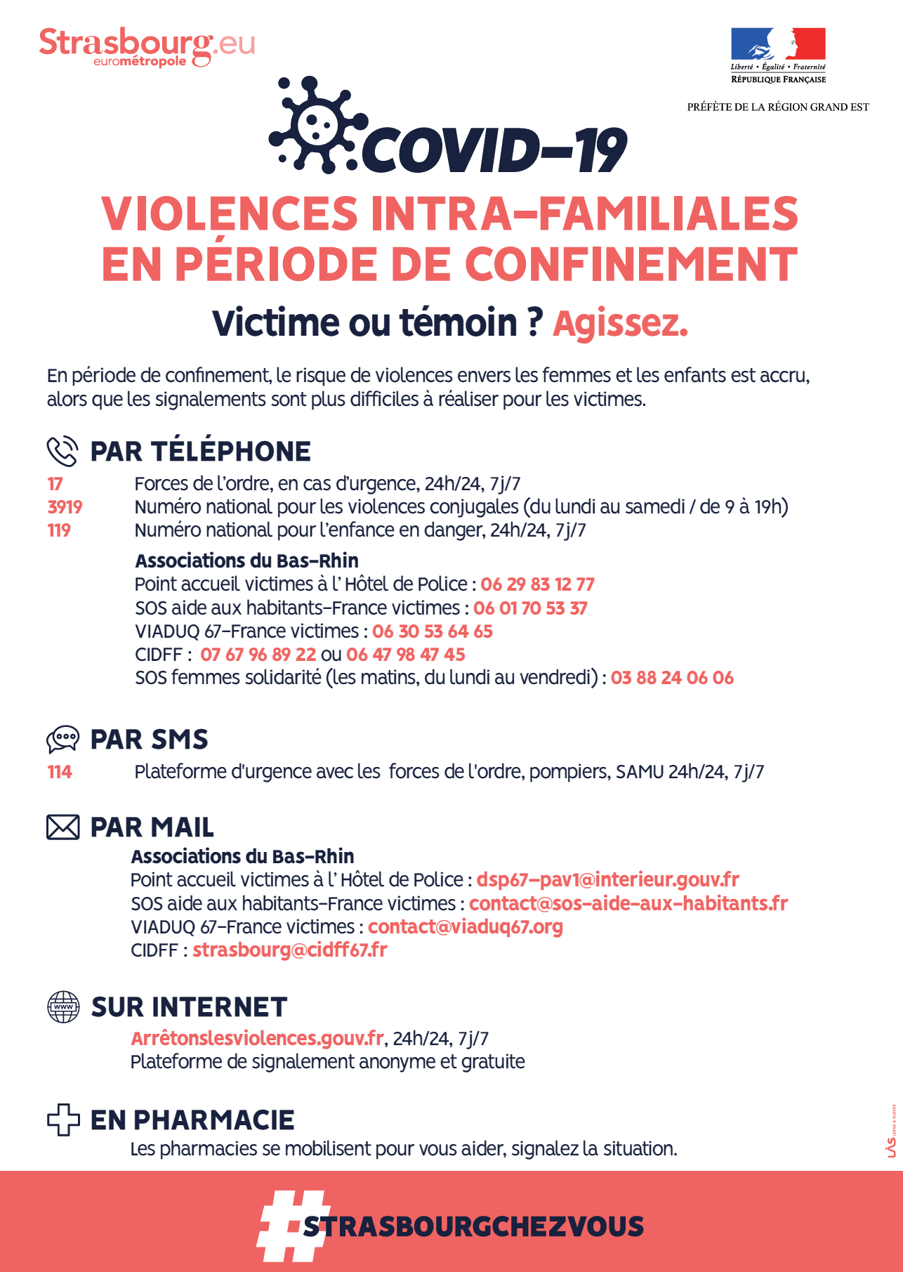 Violences Intra-familiales en période de Confinement COVID19